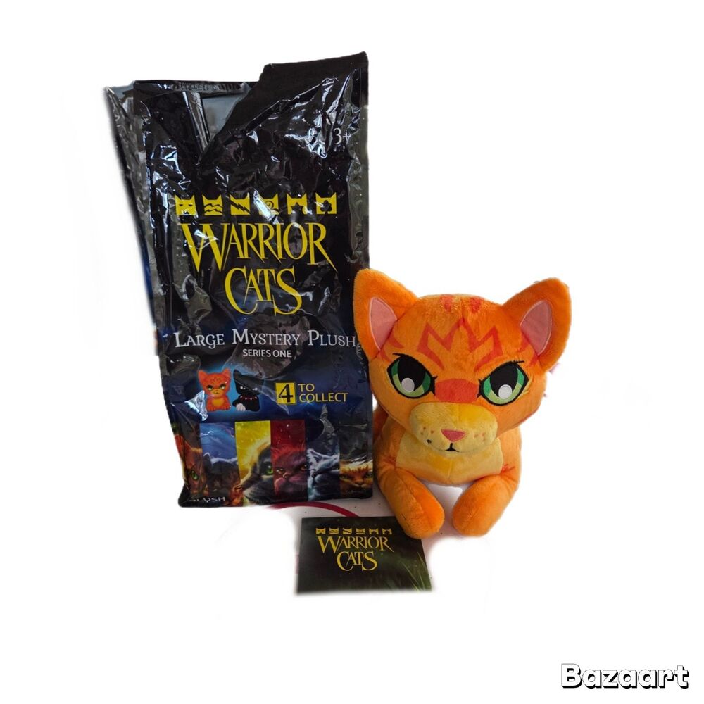 Warrior Cats FIRESTAR LARGE MYSTERY PLUSH *OPENED Series 1 Includes Bag Poster